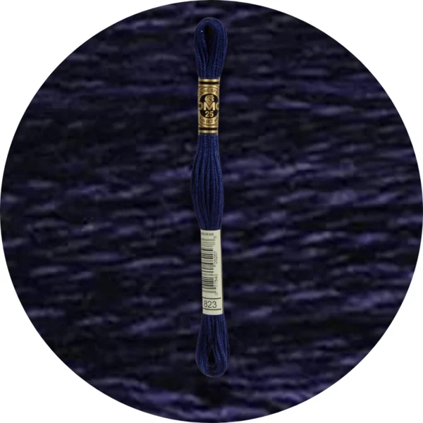 DMC Mouliné Spécial 25 Broderigarn, Ensfarvet, Blå/Lilla nuancer